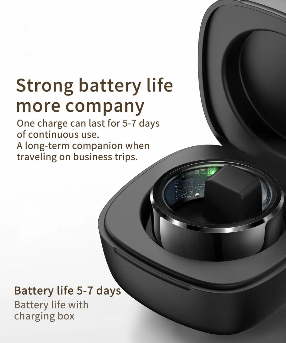 2025 Couple smart health ring,Sleep,Heart Rate,Oxygen Tracker,IP68 Waterproof,R6Pro smart ring for women and men rings for Gifts