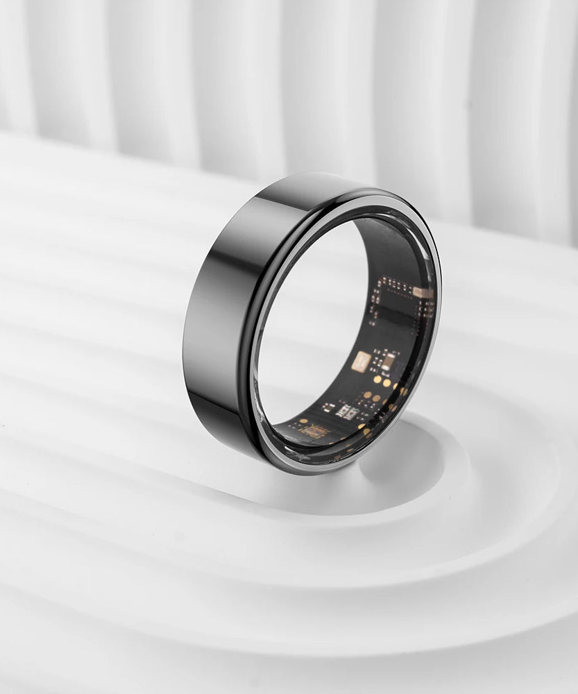 2024 COLMI R02 Smart Ring with Charging Case for Men Women, Battery Life, 39 Days, Health Monitor, 5ATM Waterproof