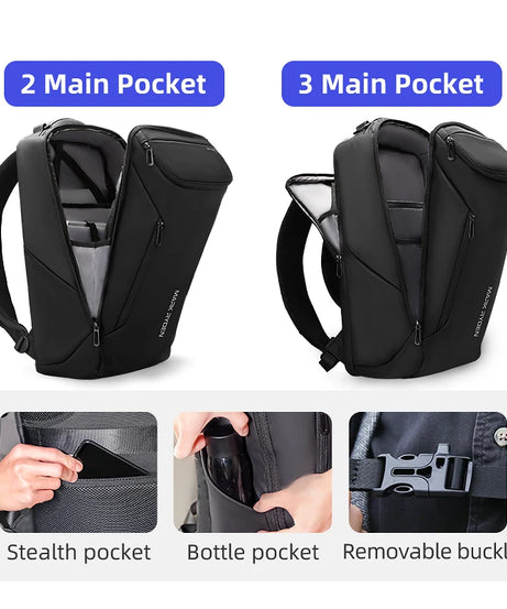 MARK RYDEN 17 inch Laptop Backpack For Men Travel Spacious Backpack Commuting COMPACTO PRO