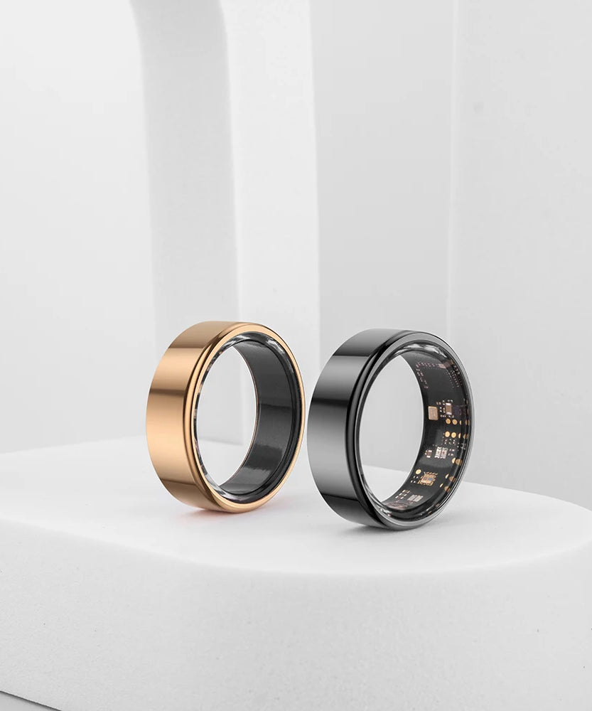 2024 COLMI R02 Smart Ring with Charging Case for Men Women, Battery Life, 39 Days, Health Monitor, 5ATM Waterproof