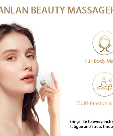 ANLAN Electric Guasha Massager EMS Face Lifting Anti-aging Remove Edema Firming Skin Clod Heat Scraping Skincare Beauty Device