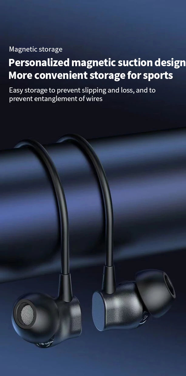 MZYMI BS09 Neckband Earbuds Wireless Bluetooth5.3 Noise Reduction Headphones HiFi Stereo Earphones Waterproof Headset With Mic