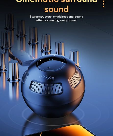 Choice Original Lenovo TS5 Bluetooth V5.3 Speaker Outdoor Long Endurance Loudspeaker Subwoofer Portable Surround Sound Player