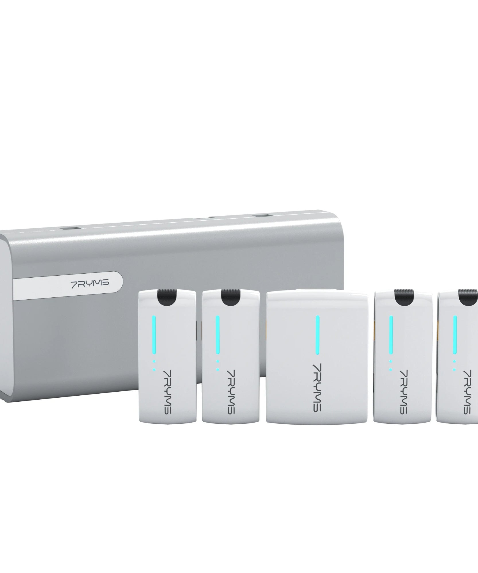 7Ryms iRay DW40 Wireless Lavalier Microphone with 4 Transmitters,48kHz/24bit Recording,AI Denoise for Camera,SmartPhone and PC