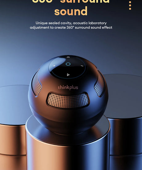 Choice Original Lenovo TS5 Bluetooth V5.3 Speaker Outdoor Long Endurance Loudspeaker Subwoofer Portable Surround Sound Player