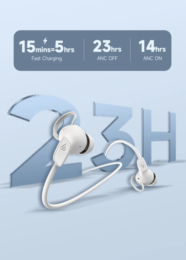 Edifier W280NB Pro Wireless Noise Cancelling Neckband Headphones Bluetooth V5.4 Hi-Res LDAC Sport Earphones IP55 Waterproof