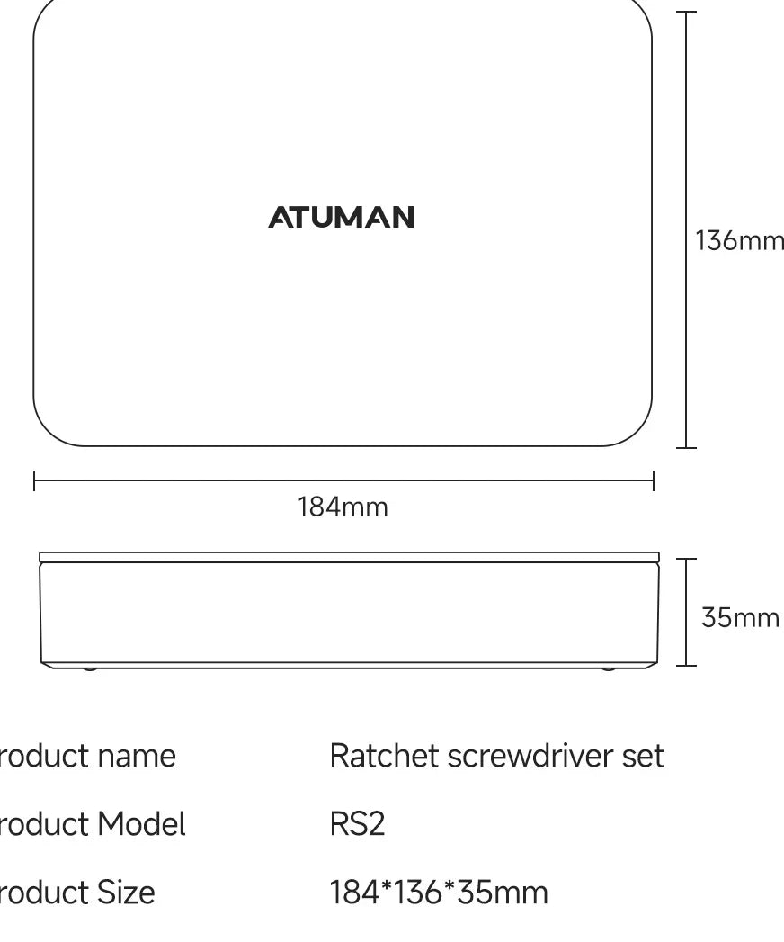 Atuman Magnetic Ratchet Screwdriver Set 40 in 1 Portable Precision Repair Tool Kit for Furniture Computer Bicycle