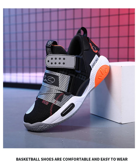 2024 New Children's Basketball Shoes For Boys Girls Non-slip Kids Sport Shoes Lightweight Outdoor Sneakers Trainers Footwear