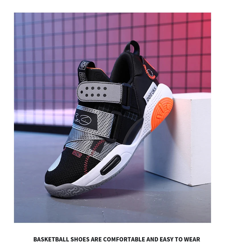 2024 New Children's Basketball Shoes For Boys Girls Non-slip Kids Sport Shoes Lightweight Outdoor Sneakers Trainers Footwear