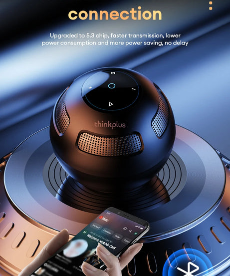 Choice Original Lenovo TS5 Bluetooth V5.3 Speaker Outdoor Long Endurance Loudspeaker Subwoofer Portable Surround Sound Player