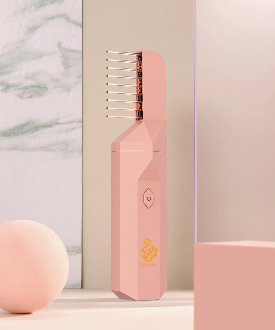 Bukhoon Original B26 Arabic Electronic Hair Incense Burner Mubkhar Portable Comb USB Bakhoor Censer Ramadan Muslim