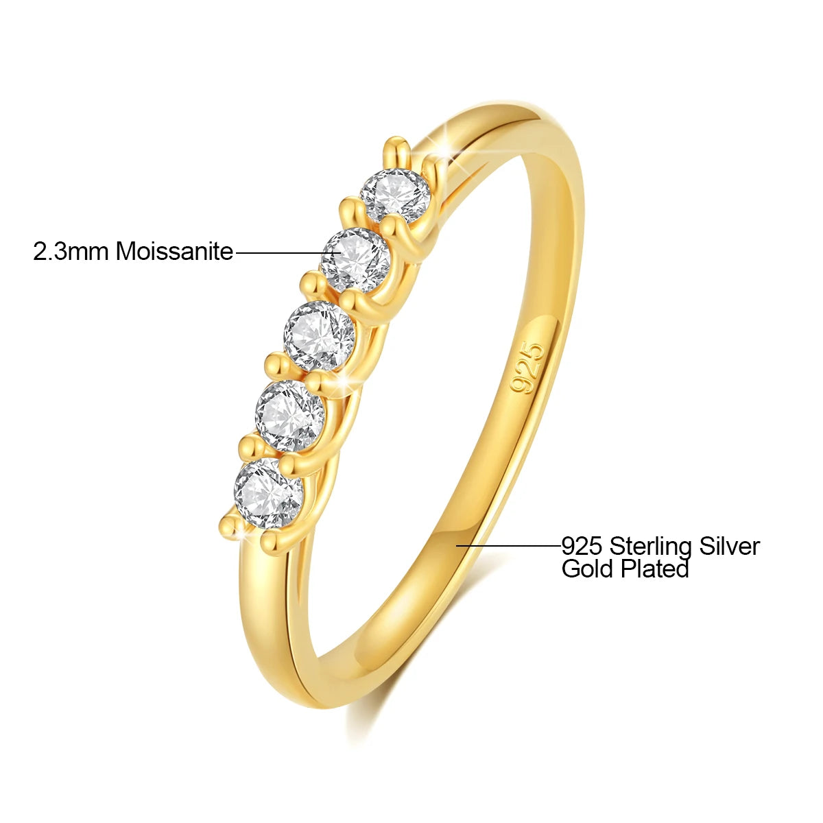100% Real 14k Gold Ring Wedding Band Moissanite Diamond Promise K Gold Gifts For Women High Quality Luxury Engagement Jewelry
