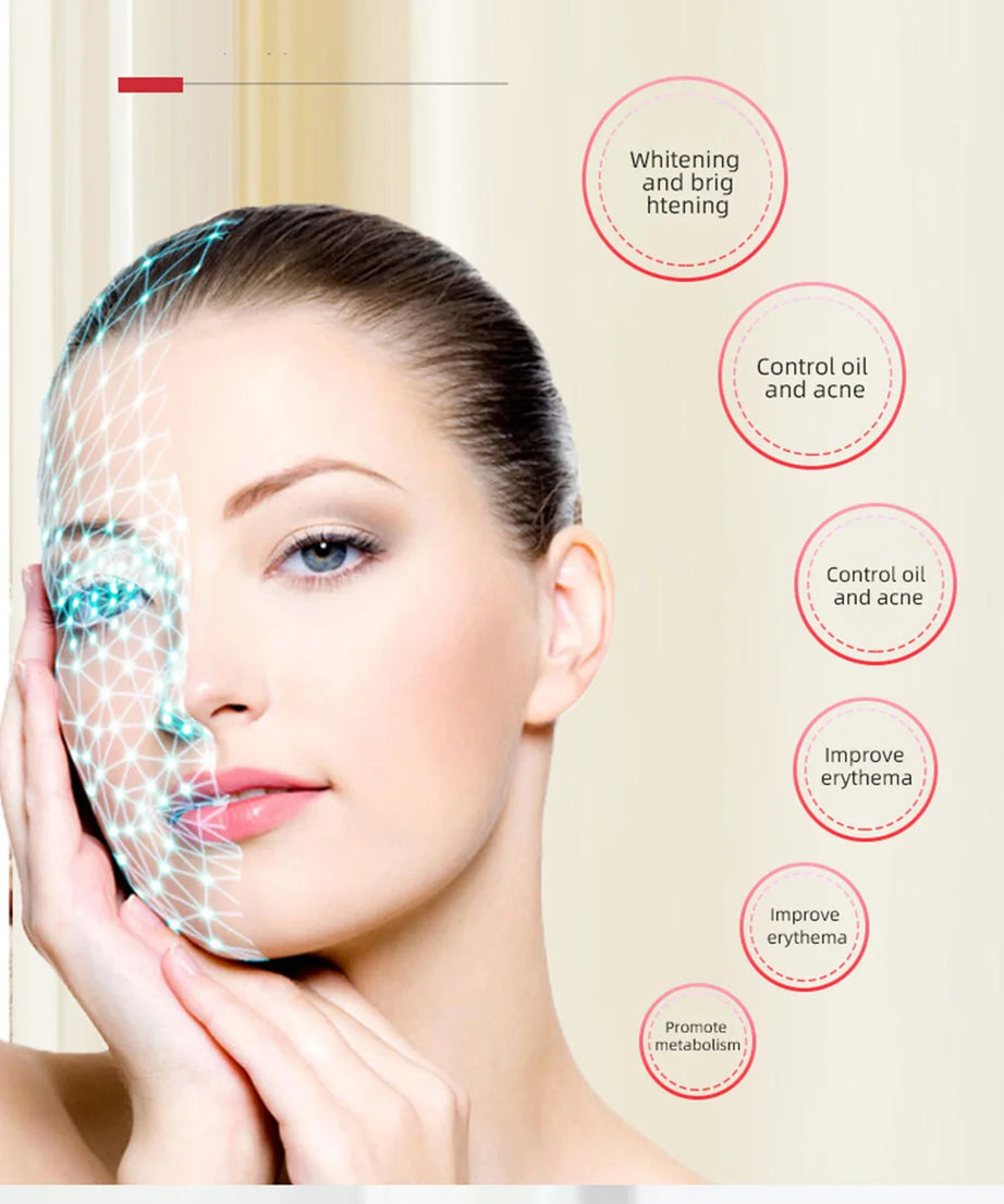 7 Colors LED Face Mask PDT Equipment SPA Facial Spray Device Skin Rejuvenation Light Facial Body Beauty Machines For Skin Care