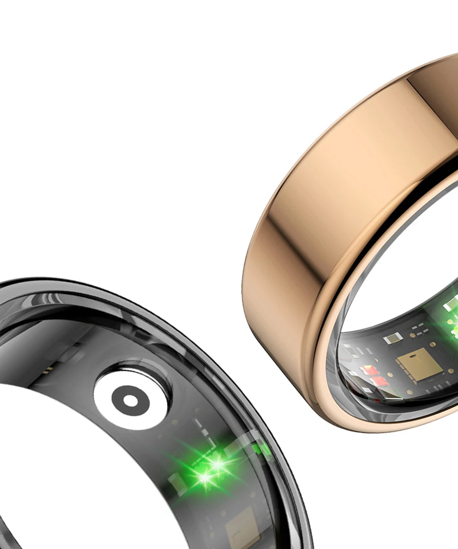 2024 COLMI R02 Smart Ring with Charging Case for Men Women, Battery Life, 39 Days, Health Monitor, 5ATM Waterproof