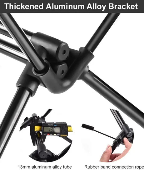 WESTTUNE Camping Folding Table Portable Aluminum Alloy Lightweight Table with Accessories Multifunctional Outdoor Table