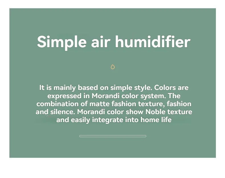 260ML Poratable Automatic Humidifier DiffuserWithout Oil Mute Quite Humidier Car USB For Home HouseWith Light Mini Humidifier