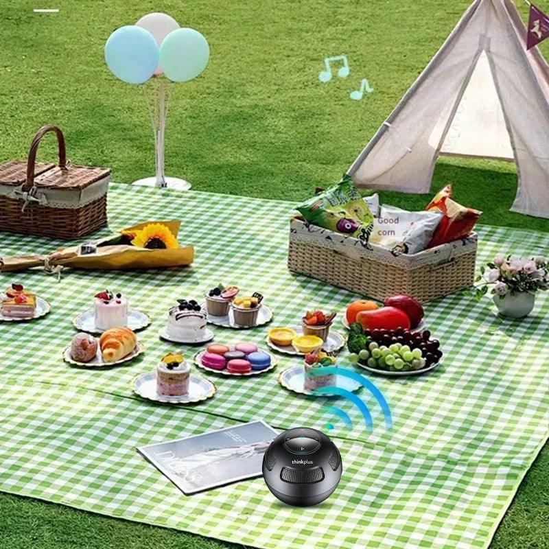 Choice Original Lenovo TS5 Bluetooth V5.3 Speaker Outdoor Long Endurance Loudspeaker Subwoofer Portable Surround Sound Player