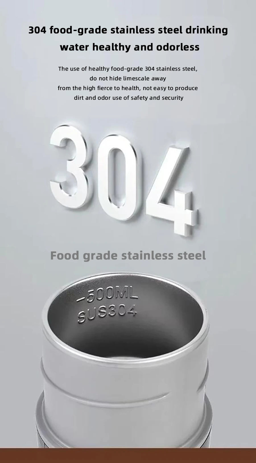 Electric Kettle 12V24V Portable Car Heating Cup 500ml Travel Heating Touch Screen Intelligent Adjustable Temperature Thermal Cup