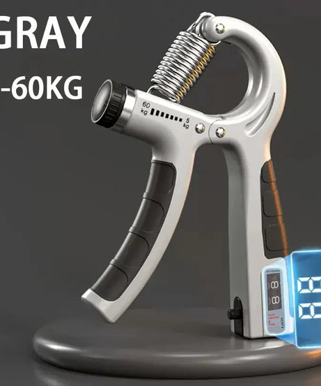 5-60Kg Adjustable Hand Grip Strengthener, Stainless Steel Spring Hand Exerciser For Muscle Building And Injury Recovery