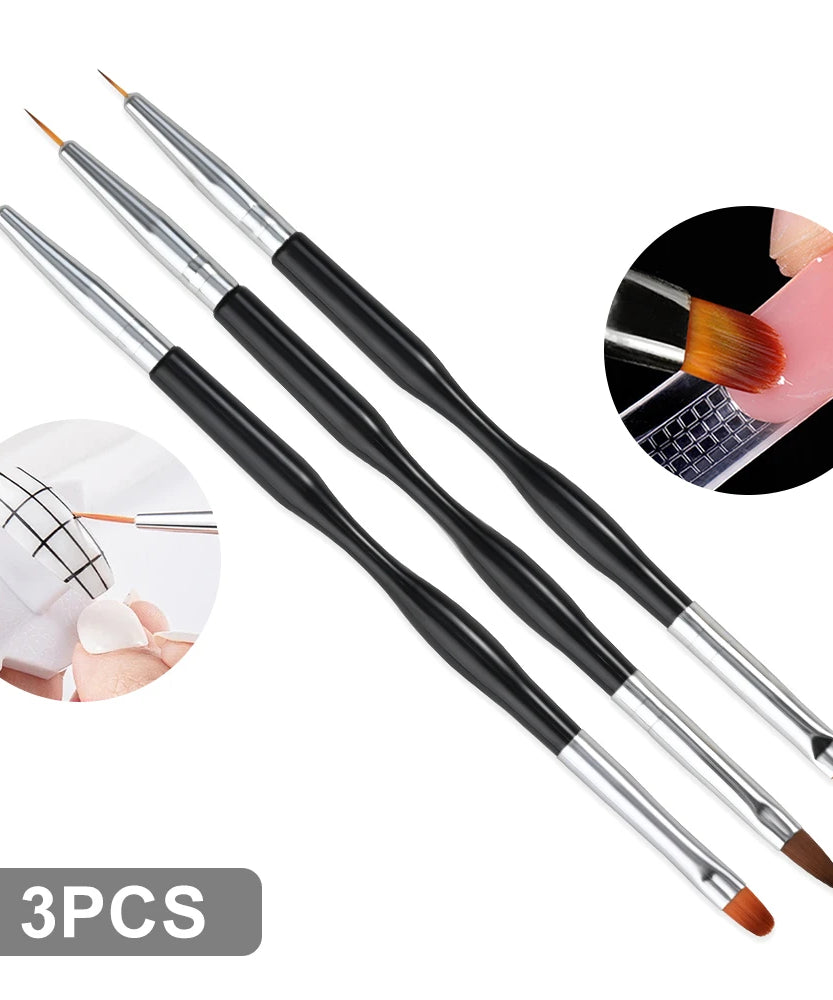 4/6/10Pcs Set Nail Art Stamp Pen DIY Floral Butterfly Nail Graffiti Nail Dotting Tools Polishing Painting Drawing Manicure Tools