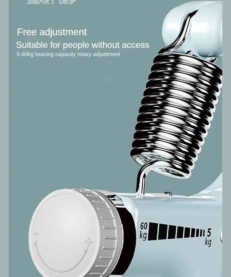 5-60Kg Adjustable Hand Grip Strengthener, Stainless Steel Spring Hand Exerciser For Muscle Building And Injury Recovery