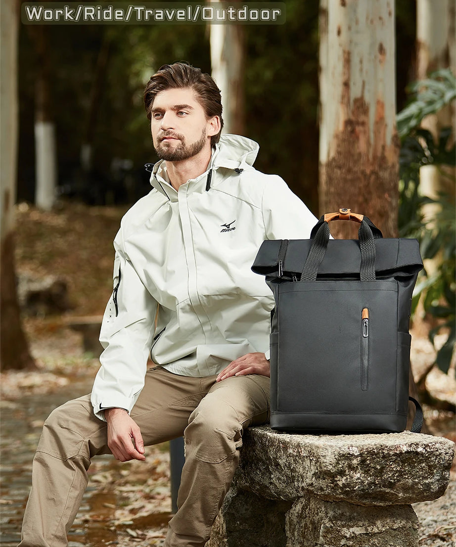 Heroic Knight Travel Men Backpack Multifunction Expandable Laptop Bag USB Port Outdoor Waterproof Hiking Pack For Male Anti-thef