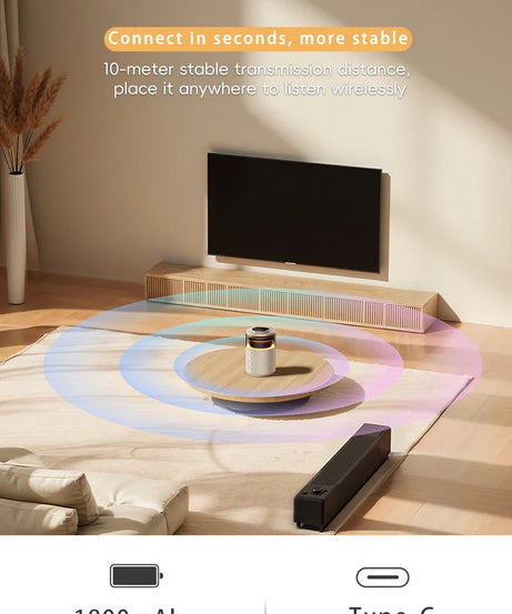 5-in-1 Magnetic Wireless Charging Station with Wireless Speaker Night Light Fast Charger for iPhone iWatch AirPods With Speaker