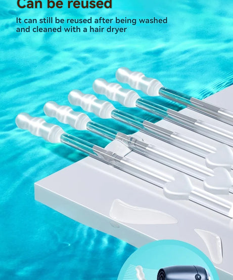 24Pcs/Box Silicone EarWax Remover Sticky Ear Picks Disposable Adhesive Earpick S/L Reusable Ear Cleaner for Kids & Adults