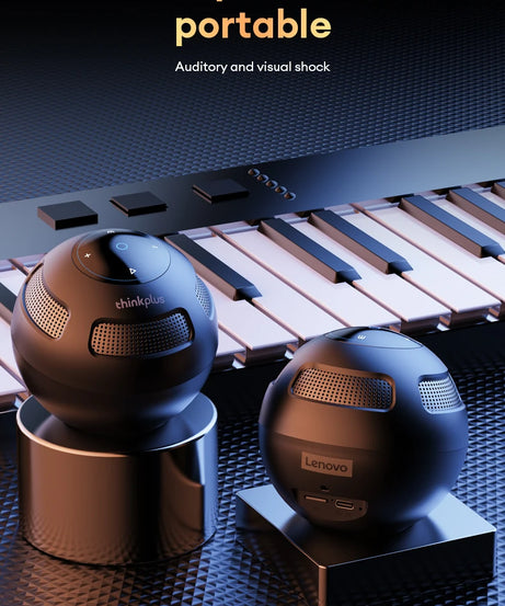 Choice Original Lenovo TS5 Bluetooth V5.3 Speaker Outdoor Long Endurance Loudspeaker Subwoofer Portable Surround Sound Player