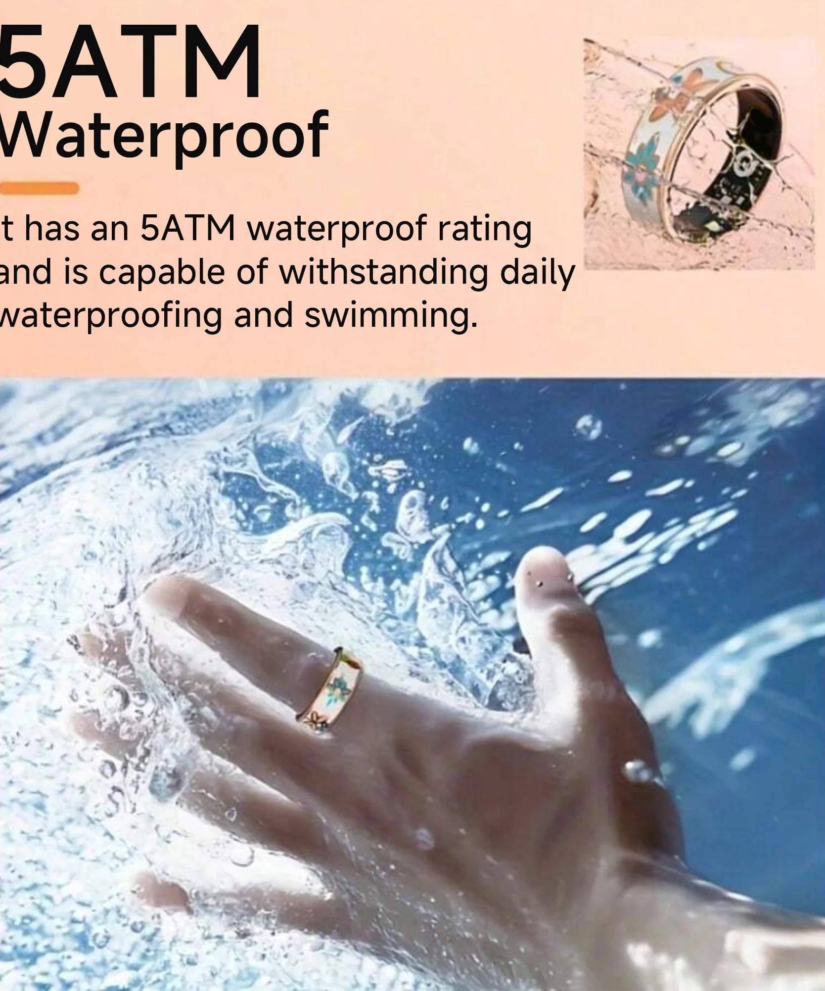 NEW Healthy Smart Ring 5 ATM Waterproof Wireless Call Heart Rate/Sleep/Blood Oxygen Monitoring For Xiaomi Android/IOS Men Women