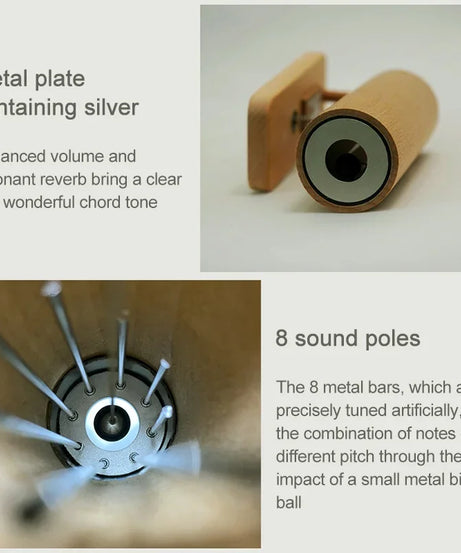 432Hz Door Opening Wood-made Doorbell Chime Music Chords Door Bell Chimes For Home Business Entrance Fridge Housewarming Gift