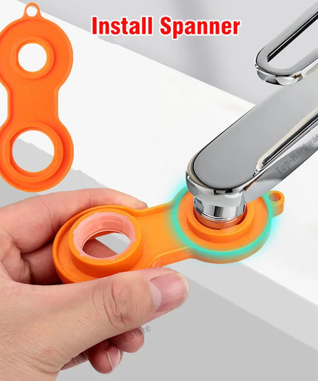 1440° Rotatable Scalable Metal Faucet Bathroom Tap Splash-proof Bubbler Kitchen Faucet Filter Nozzle Tap Saving Water Extender