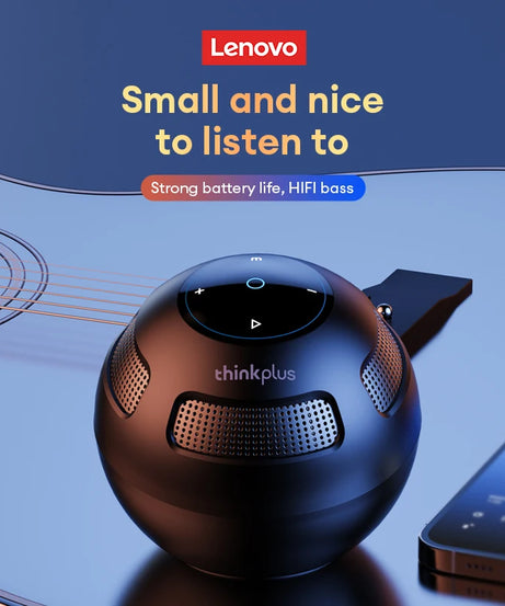 Choice Original Lenovo TS5 Bluetooth V5.3 Speaker Outdoor Long Endurance Loudspeaker Subwoofer Portable Surround Sound Player