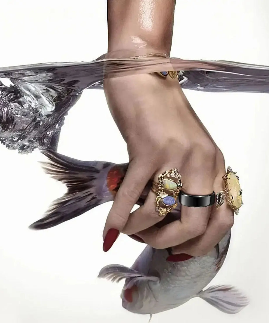 2025 Couple smart health ring,Sleep,Heart Rate,Oxygen Tracker,IP68 Waterproof,R6Pro smart ring for women and men rings for Gifts