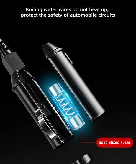 Electric Kettle 12V24V Portable Car Heating Cup 500ml Travel Heating Touch Screen Intelligent Adjustable Temperature Thermal Cup