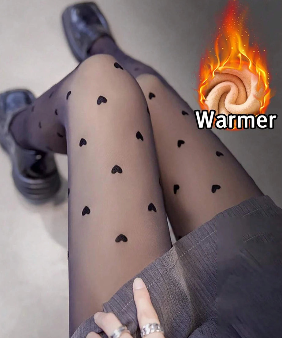 Women Fleece Tights Woman Warm Winter Pantyhose Sexy Translucent Stockings Thermal Elasticity Panty Fashion Leggings Female