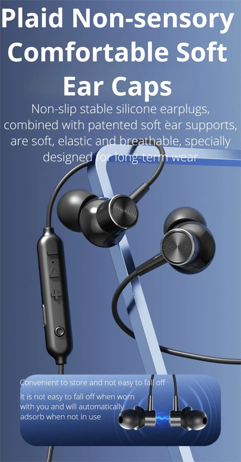 EARDECO 80 Hours Bass 5.4 Bluetooth Headphone Sport Wireless Headphones In-ear Outdoor  waterproof headset Noise Reduction