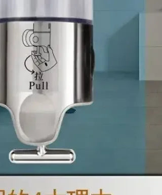 Soap Dispenser Wall-Mounted Large-Capacity Shower Gel Box Bathroom Hand Washer Transparent