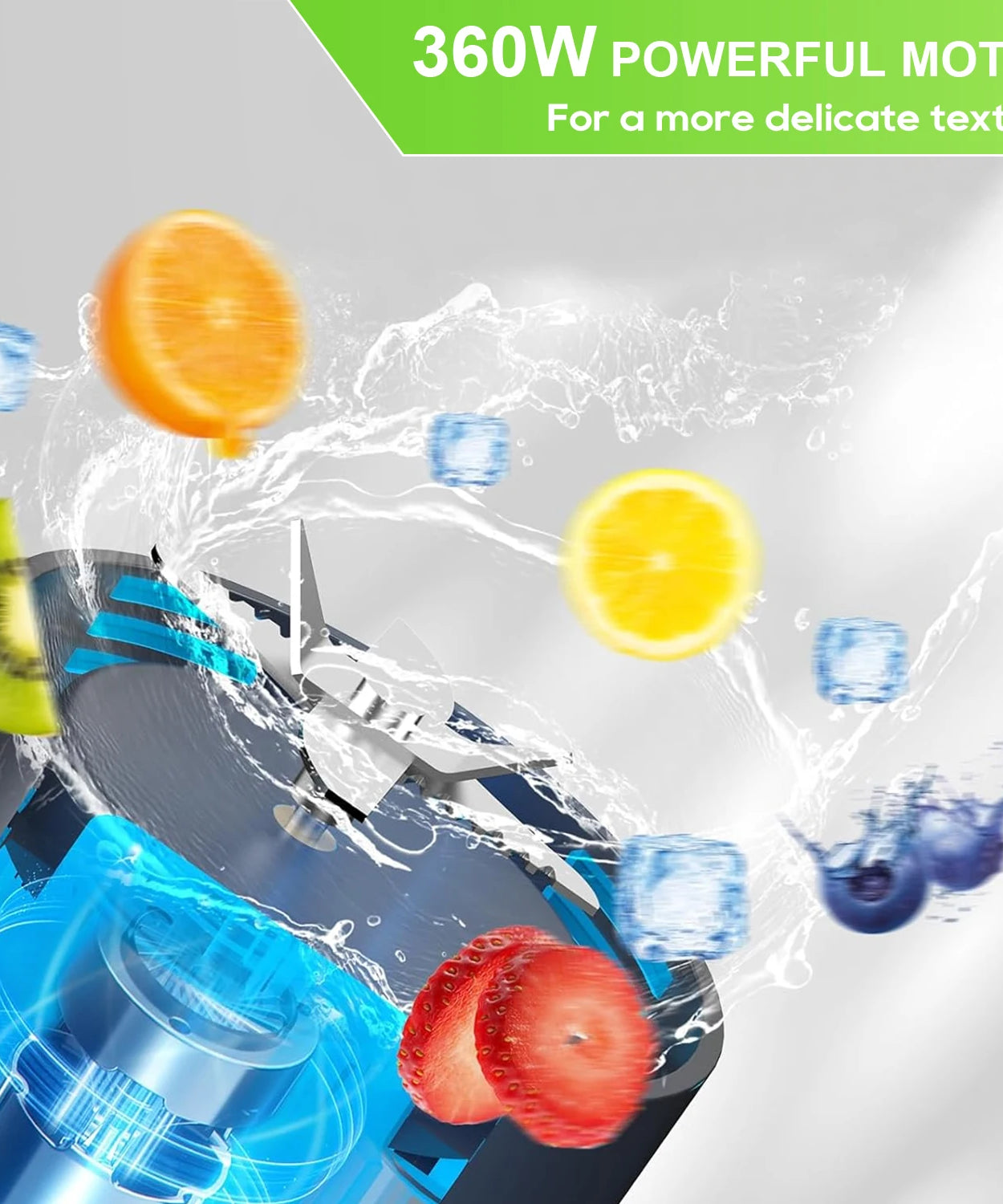 Electric Portable Juicer Fresh Fruit Mixer 700ML Multifunctional USB Rechargeable Shakes Smoothie Blender Outdoor Mixing Cup