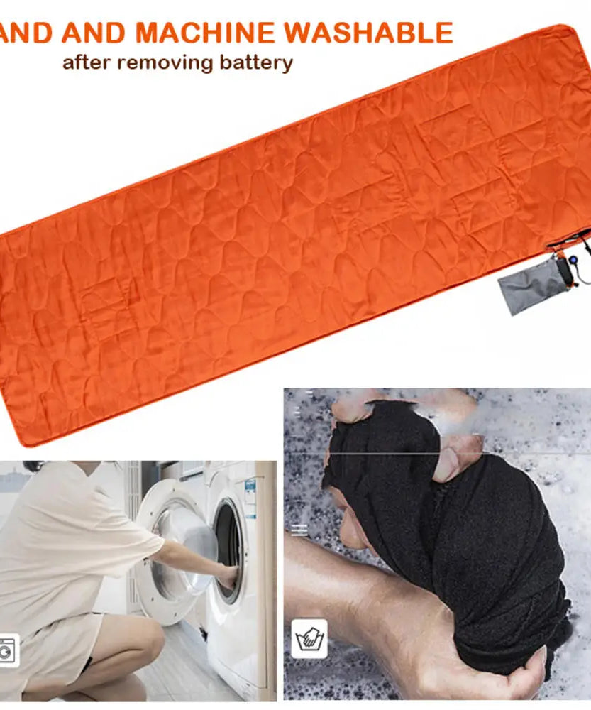 USB Heating Sleeping Mat,Outdoor Electric Heating Pads,3-Level Adjustable,Camping Tent Sleeping Mattress,Thermalpad Foot Warmer