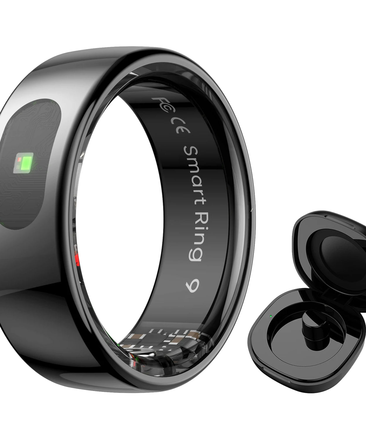 R08 Smart Ring For Men Women Touch Control Function Health Monitor IP68 5ATM Waterproof Skin Temperature Measure Smart Ring New