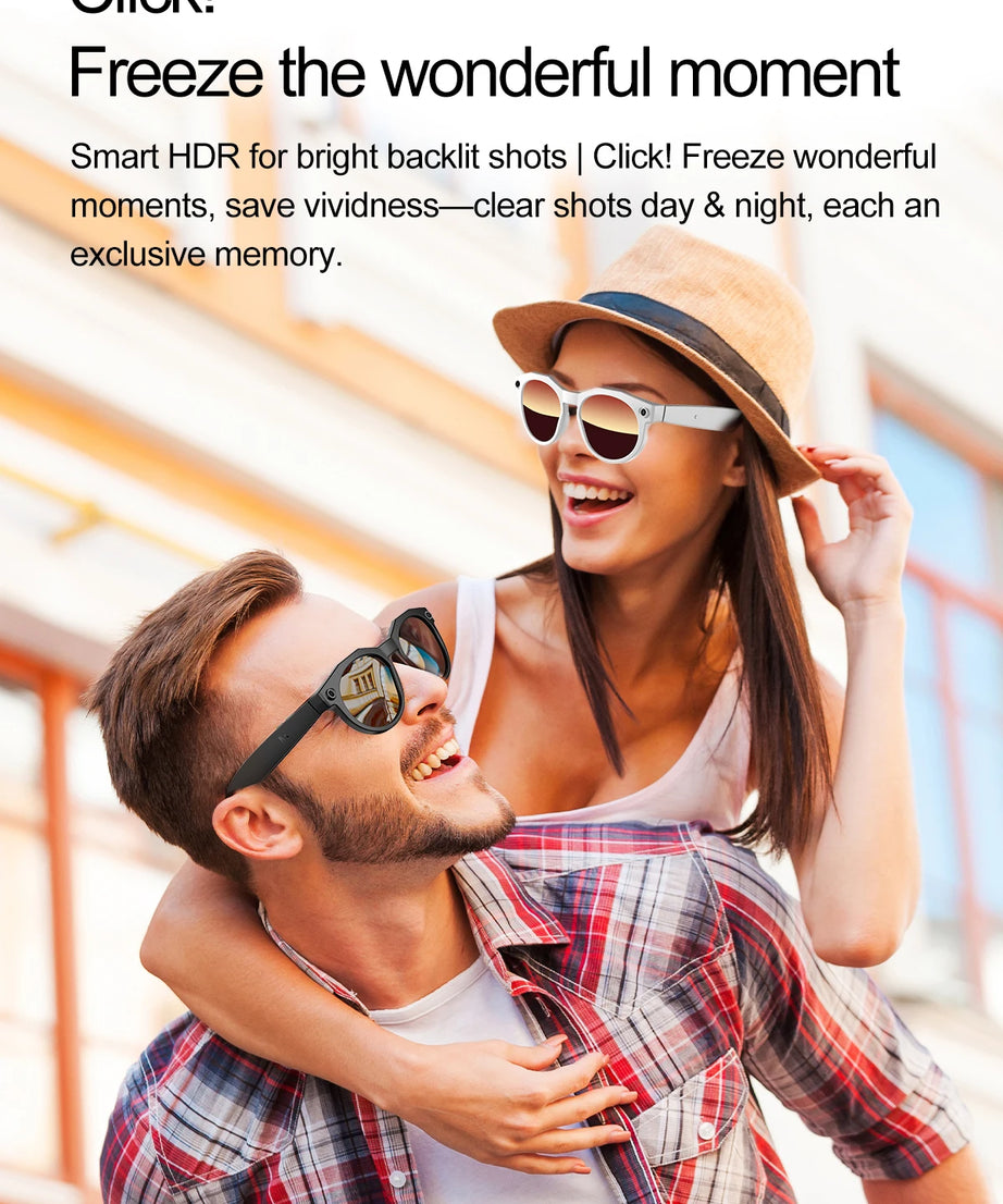 2026 New 4K HD AI Smart Glasses Men 800W Pixel Camera Bluetooth Call 4GB WIFI Transmission Voice Assistant Smart Glasses Women