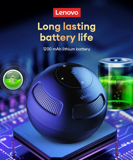 Choice Original Lenovo TS5 Bluetooth V5.3 Speaker Outdoor Long Endurance Loudspeaker Subwoofer Portable Surround Sound Player