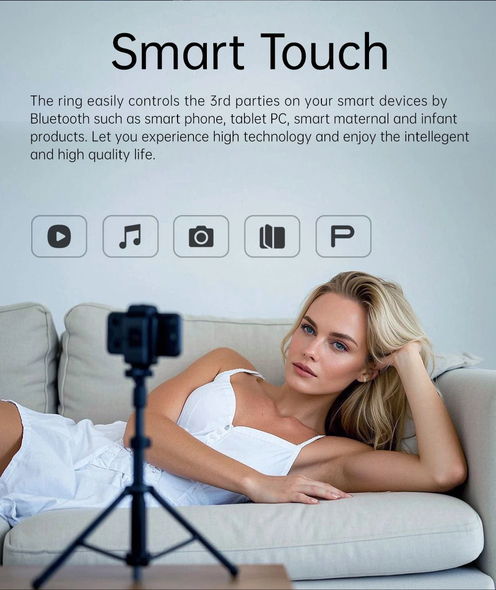 Ceramic Smart Ring with Vibrate Alerts Calls Alarm Notification Vibration, Health and Sleep Monitor 5ATM Waterproof Ring for Men