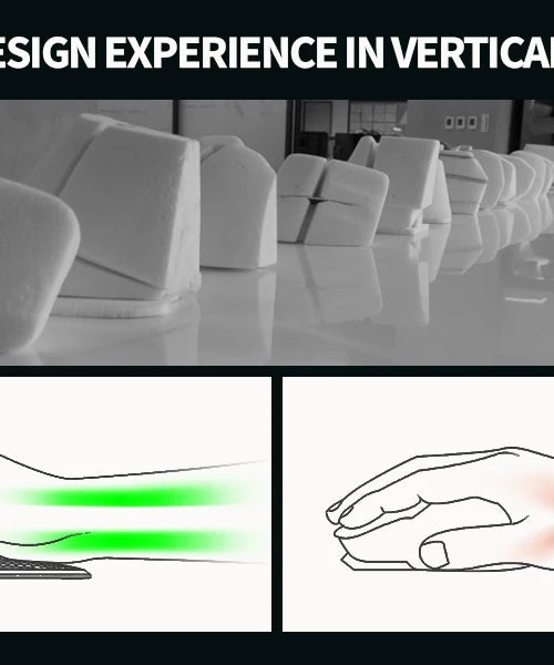 Delux Seeker M618XSD Ergonomic Vertical Mouse OLED Screen USB Wireless+BT 5.0  Rechargeable 1000hz Berichtsrate For PC Laptop