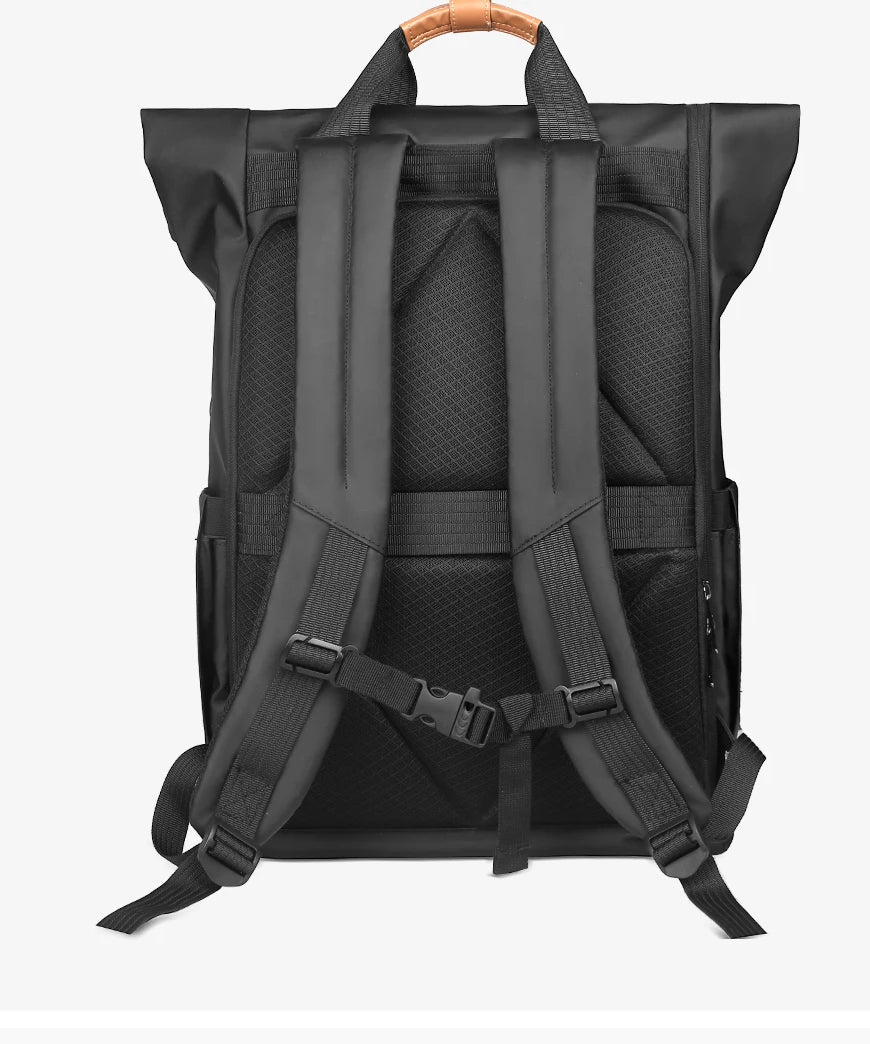 Heroic Knight Travel Men Backpack Multifunction Expandable Laptop Bag USB Port Outdoor Waterproof Hiking Pack For Male Anti-thef