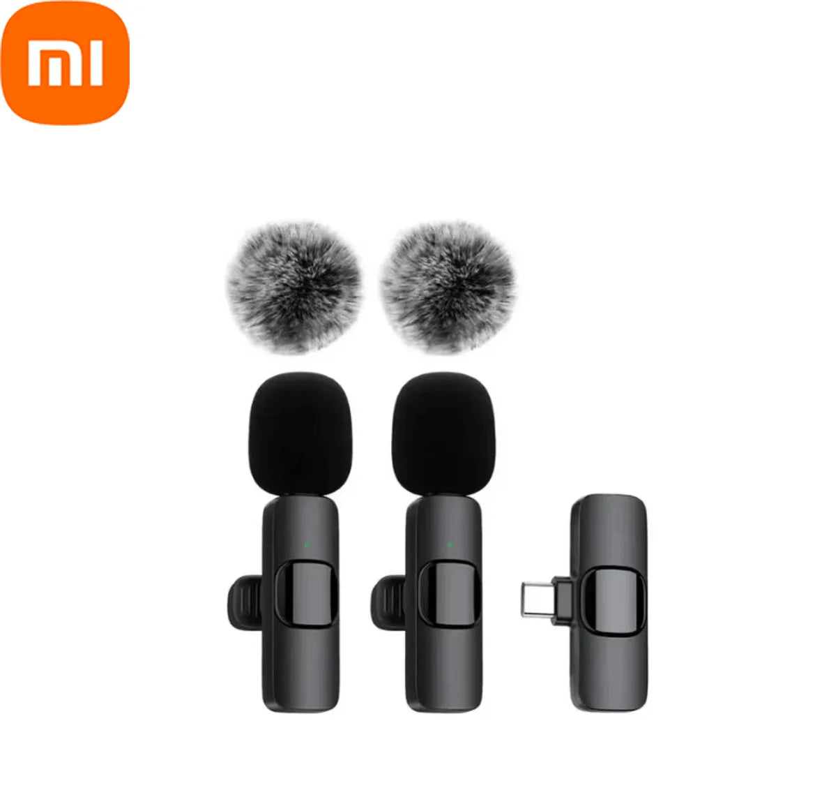 Xiaomi Wireless Lavalier Microphone Mini Portable Audio Video Recording Mic for iPhone Android Live Broadcast Gaming