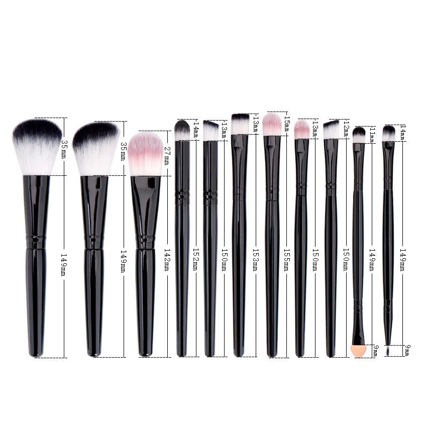 25-Piece Professional Makeup Brush Set with Portable Makeup Bag, Full Face Tools for Beginners and Professionals