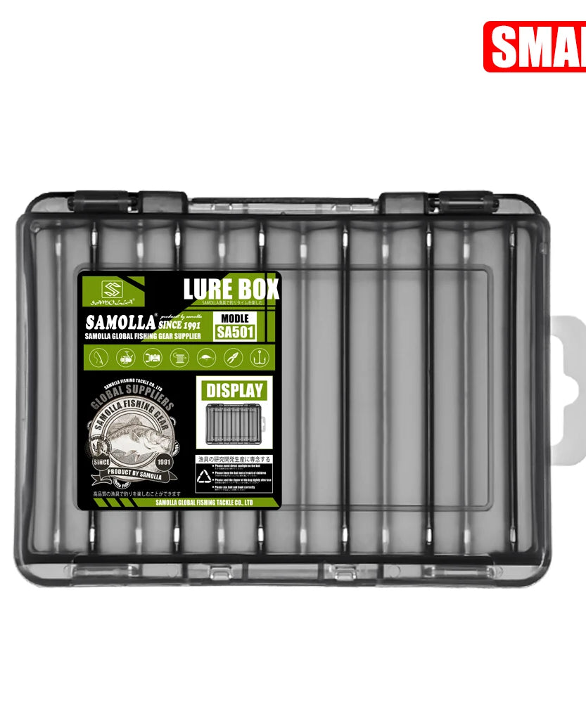 Fishing Tackle Box 14 Compartments Fishing Accessories Lure Hook Storage Case Double Sided Fishing Tool Organizer Boxes