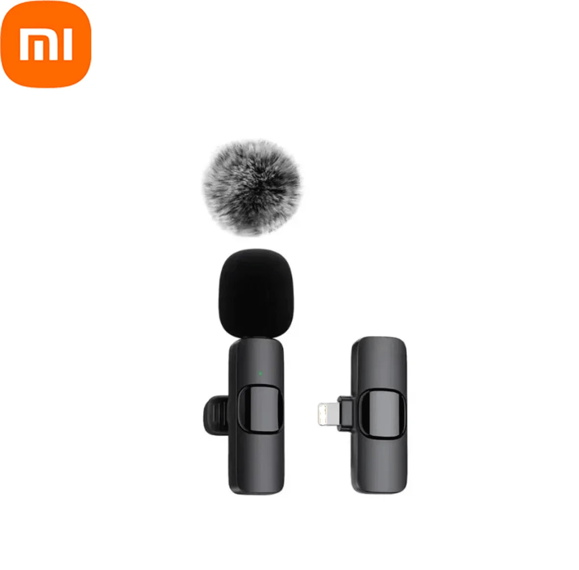 Xiaomi Wireless Lavalier Microphone Mini Portable Audio Video Recording Mic for iPhone Android Live Broadcast Gaming